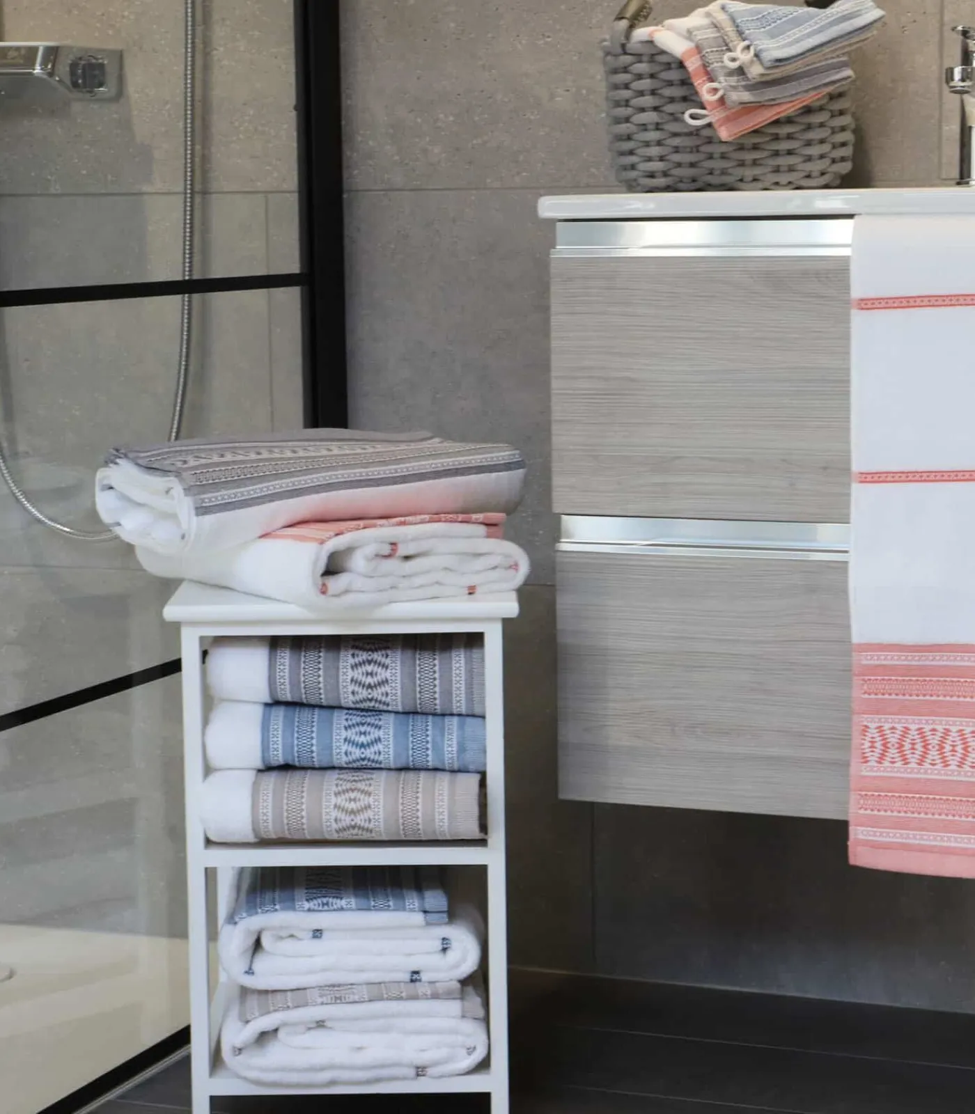 Sale Set van 2 katoenen badstof flannels om te borduren Washandjes