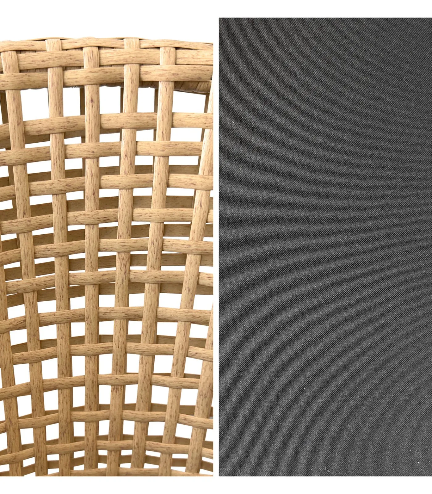 Outlet Set van 2 kunststof rotan fauteuils met kussens RINA Stoelen