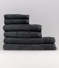 Online Set van 6 Premium Handdoeken SOOTHING SHADOWS (2-33x50cm, 2-50x100cm, 2-70x140cm) Badset