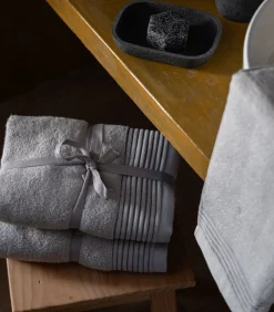 SOWL Set van 6 Premium Handdoeken SILVER MIST (2-33x50cm, 2-50x100cm, 2-100x150cm)