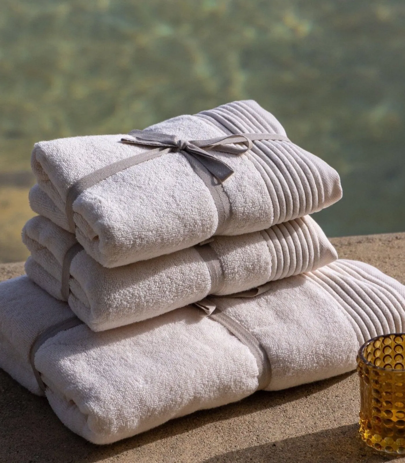 SOWL Set van 6 Premium Handdoeken SERENE BLISS (2-30x50cm, 2-50x100cm, 2-100x150cm)