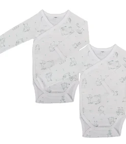 Kinderen Blanc Avenue Bébé Set van 2 Rompertjes