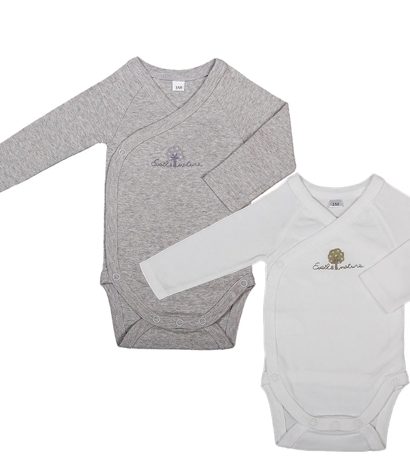 Clearance Set van 2 Rompertjes organisch katoen Kinderen Bodysuits & One-Pieces