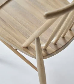 Tikamoon Set van 2 stoelen in massief acaciahout Léa