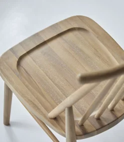 Tikamoon Set van 2 stoelen in massief acaciahout Léa