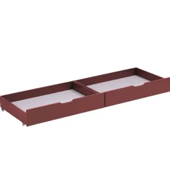 Kinderen HAPPY GARDEN Set van 2 terracotta opbergladen voor bed