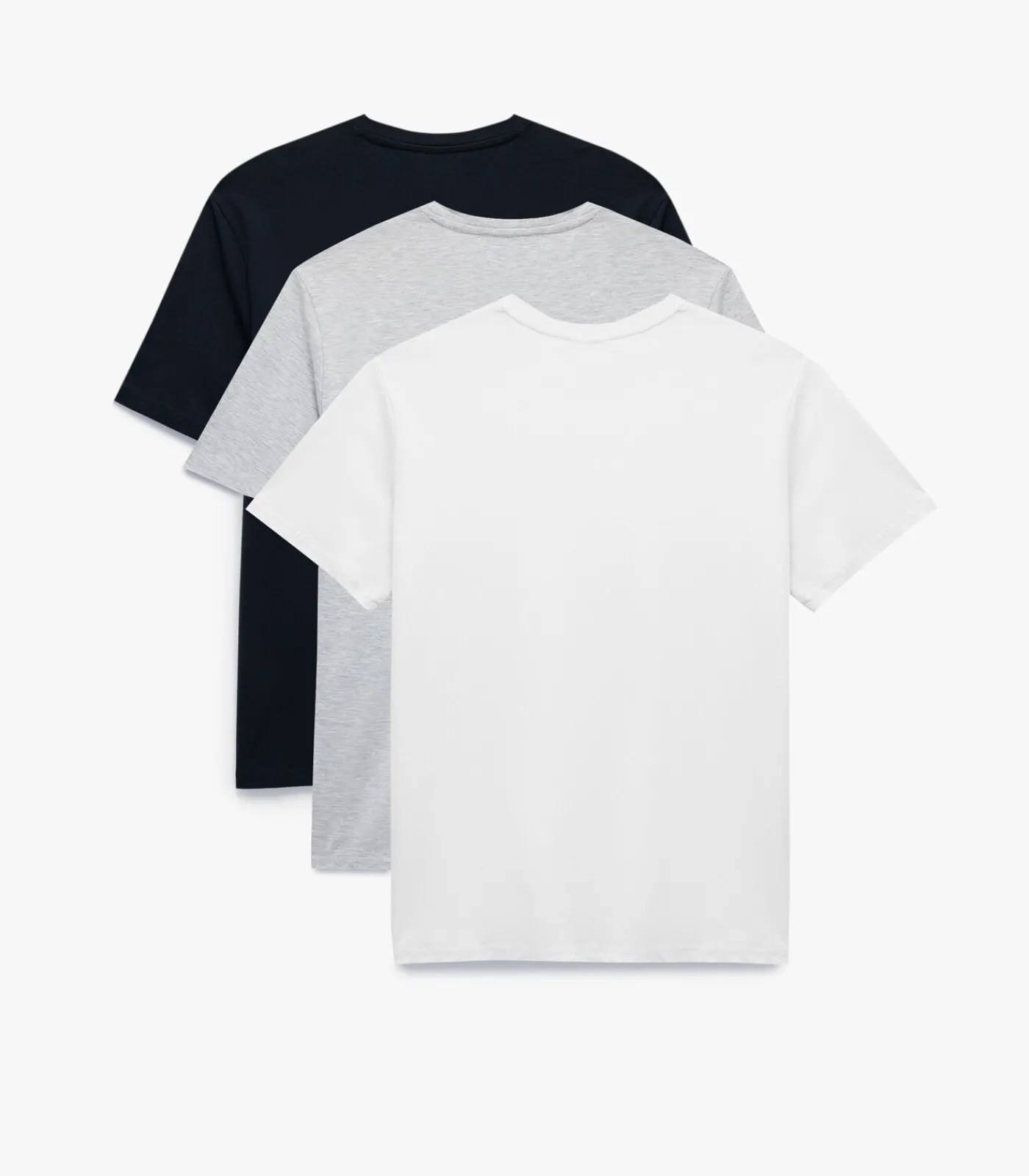 Heren Koton Set van 3 T-shirts Regular Fit Korte Mouwen