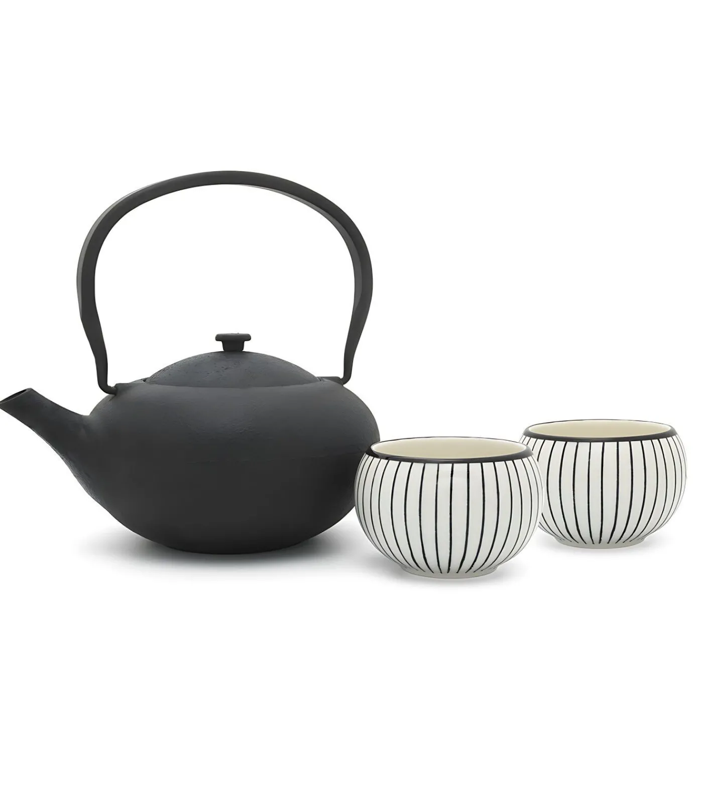 Bredemeijer Shanxi Giftset 2 Porseleinen Mugs, zwart