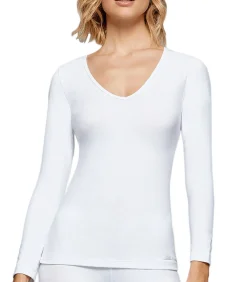 DAMES Impetus Thermo Shirt met V-hals en lange mouwen Thermo
