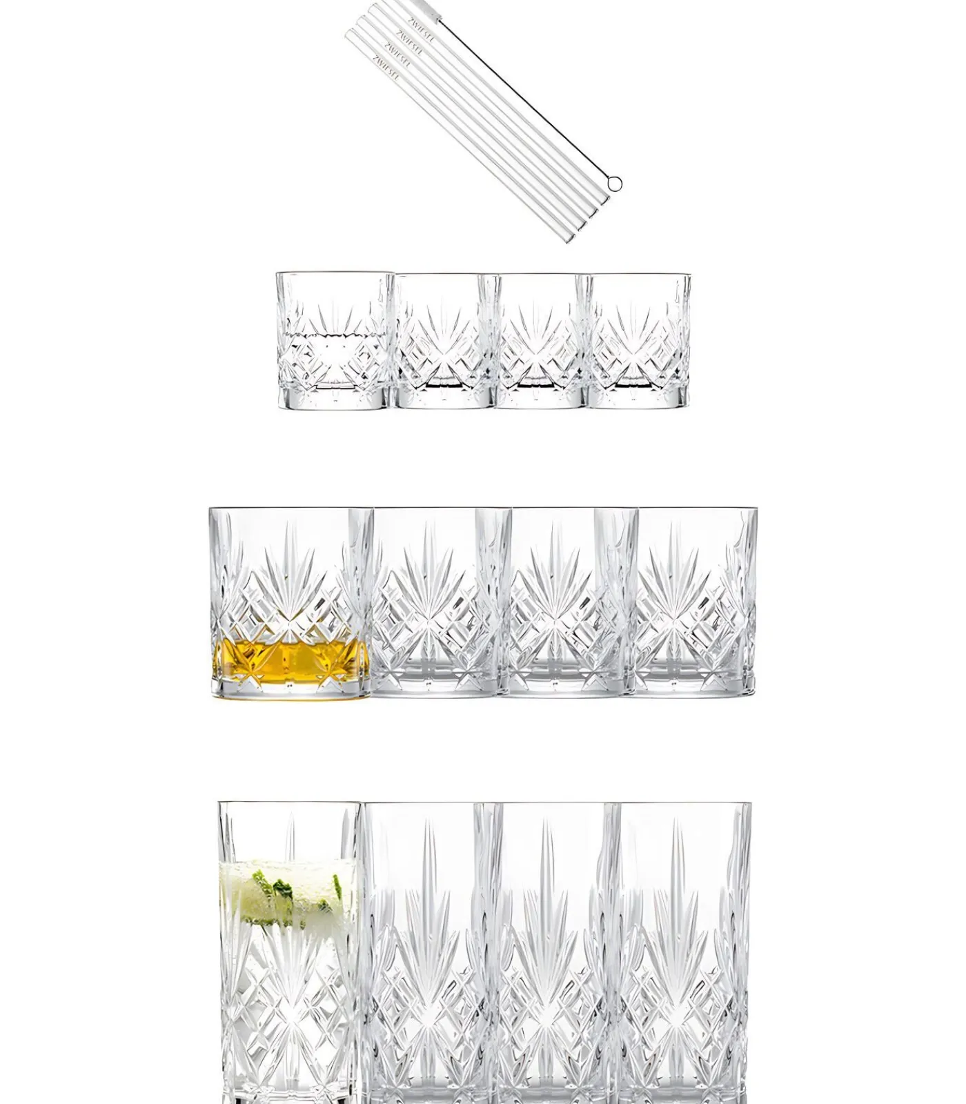 SCHOTT ZWIESEL Show Giftset 17 Dlg (4X 35-60-79-rietjes+borstel)