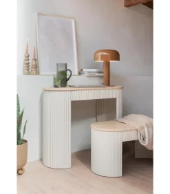 Outlet Side table Estriado - Grijs - 100x40x76.5cm Tafels