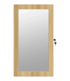 vidaXL Sieradenkast met spiegel en LED wandgemonteerd