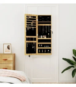 Discount Sieradenkast met spiegel wandgemonteerd 37,5x10x106 cm Spiegels