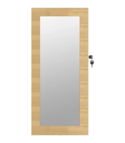 vidaXL Sieradenkast met spiegel wandgemonteerd 30x8,5x67 cm
