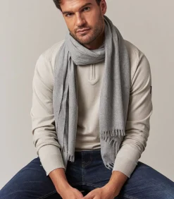 Heren Deeluxe SISTO - Eenvoudige en elegante sjaal, effen kleur