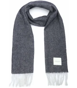 Best Sjaal Lamswol Navy Blauw Heren Sjaals