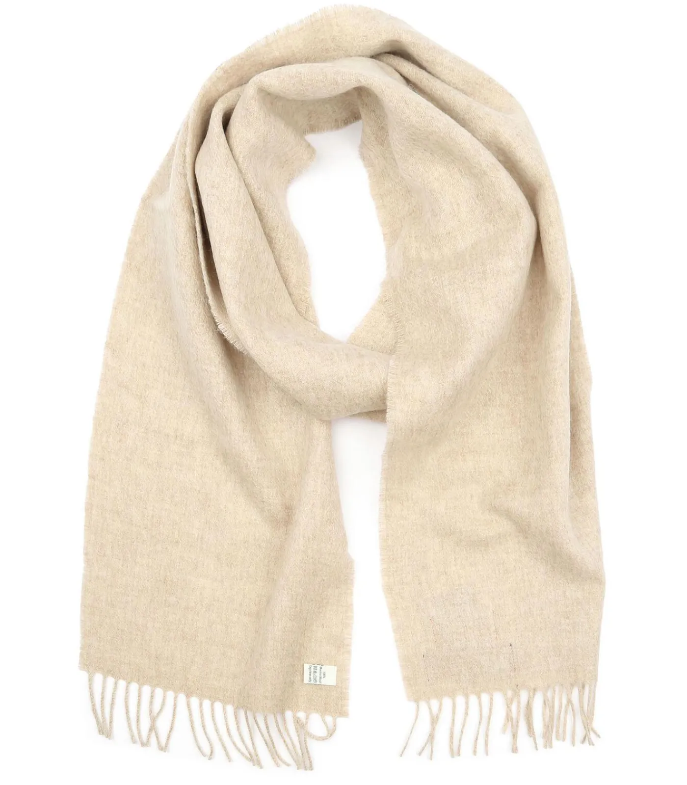 Heren Suitable Sjaal Merino Wol Ecru