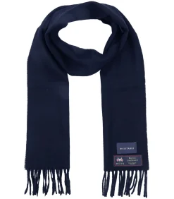 Outlet Sjaal Merino Wol Navy Heren Sjaals