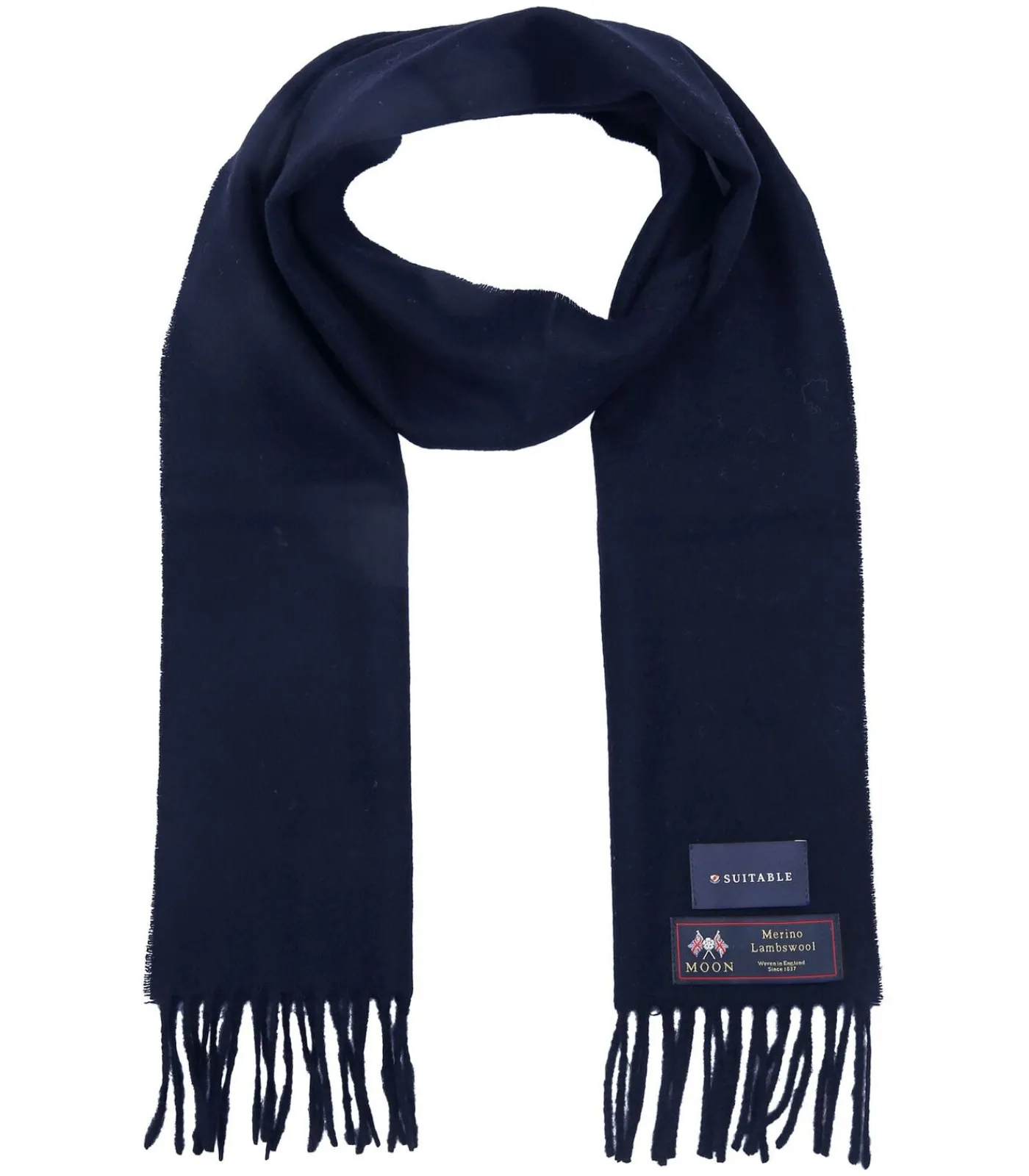 Outlet Sjaal Merino Wol Navy Heren Sjaals