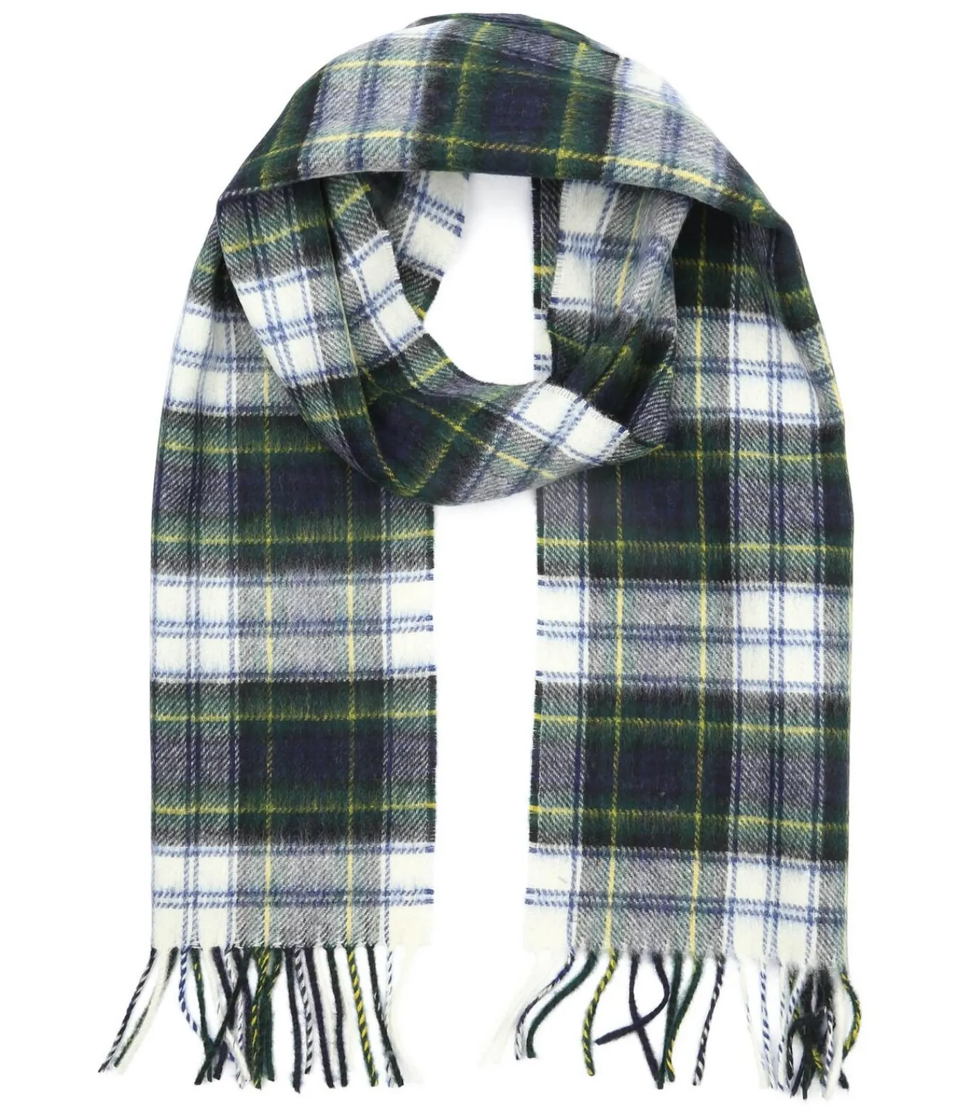 Heren Suitable Sjaal Ruit Merino Wol Navy Multicolour