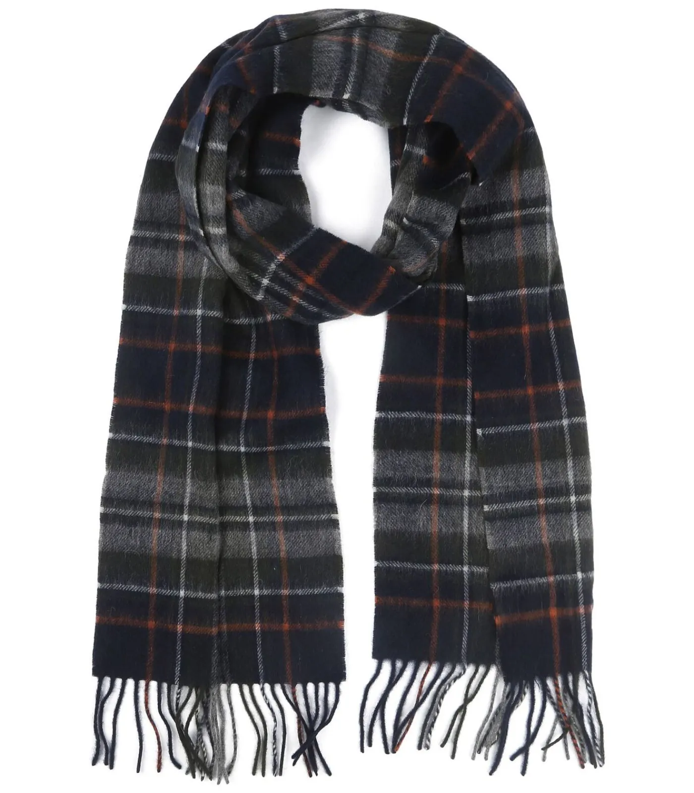 Hot Sjaal Tartan Lamswol Grijs Heren Sjaals