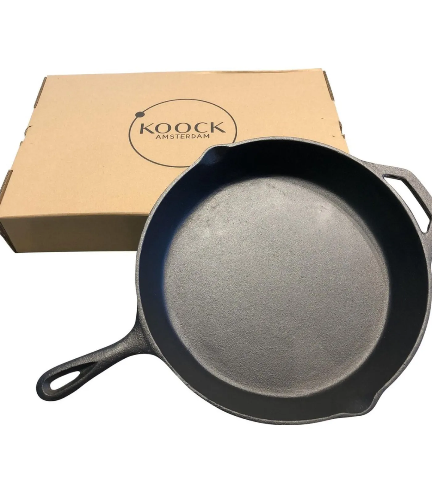 Skillet gietijzer - 30 cm - koekenpan - PFAS vrij - geschikt voor alle warmtebronnen incl. BBQ en inductie Potten & Pannen