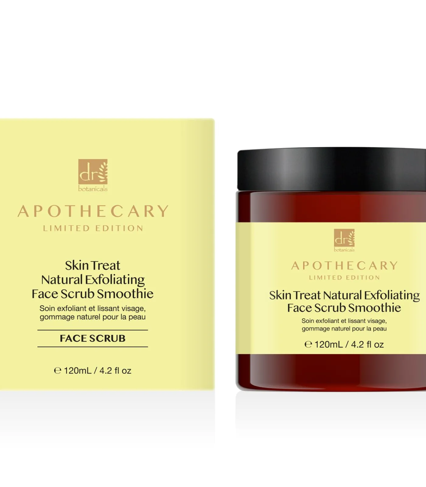 Dr Botanicals Skin Treat Natuurlijke Exfoliërende Gezichtsscrub Smoothie 120ml