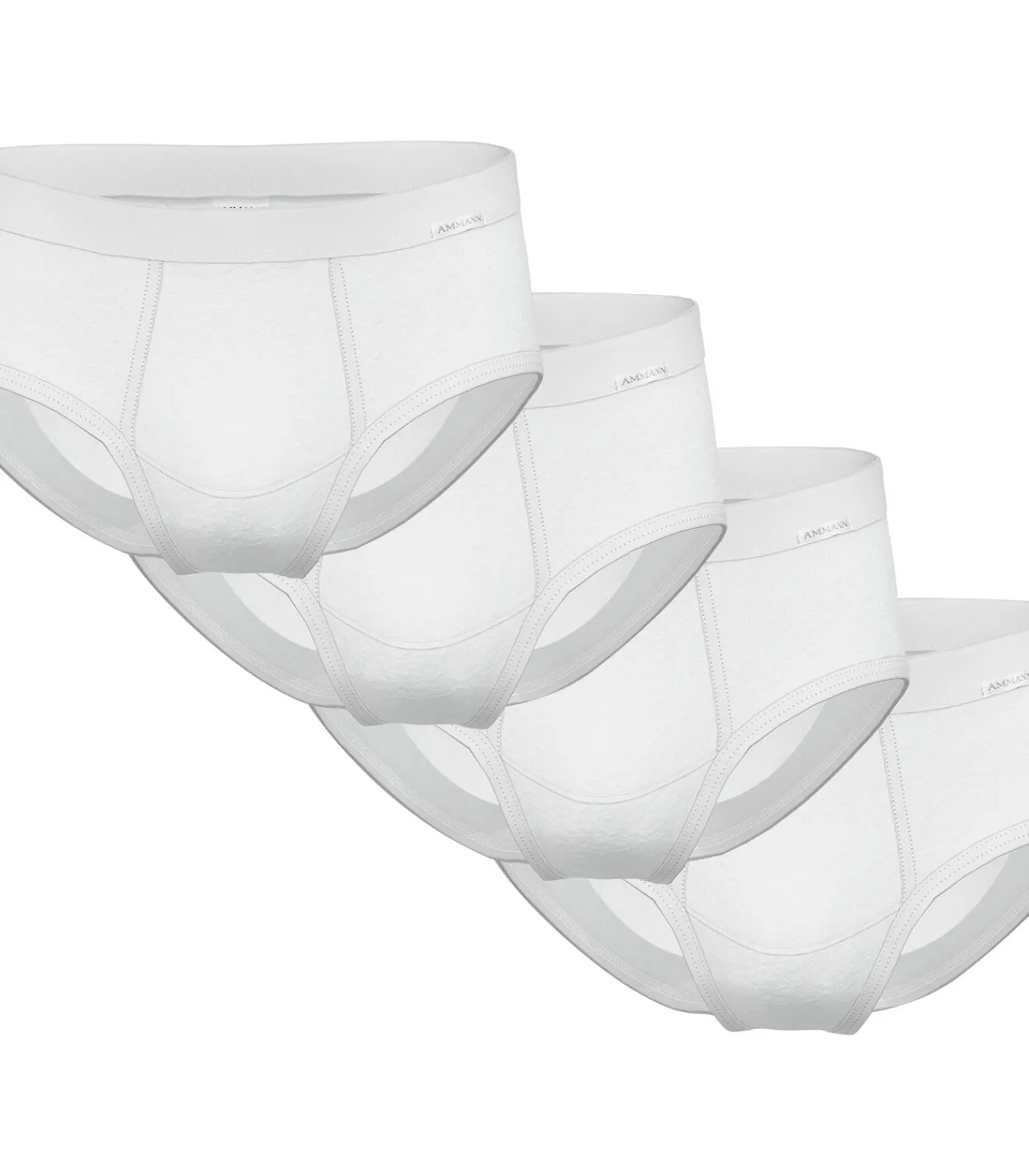 Heren Ammann Slip Slips Feinripp 4er Pack Verpakking van 4
