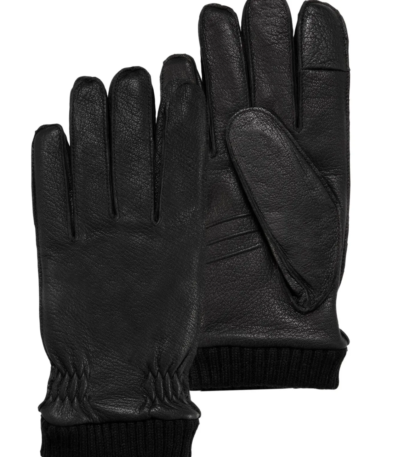 Online SmarTouch herenhandschoenen van elastisch leer Zwart Heren Handschoenen