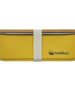 Smikkels - RVS Lunchbox - Geel