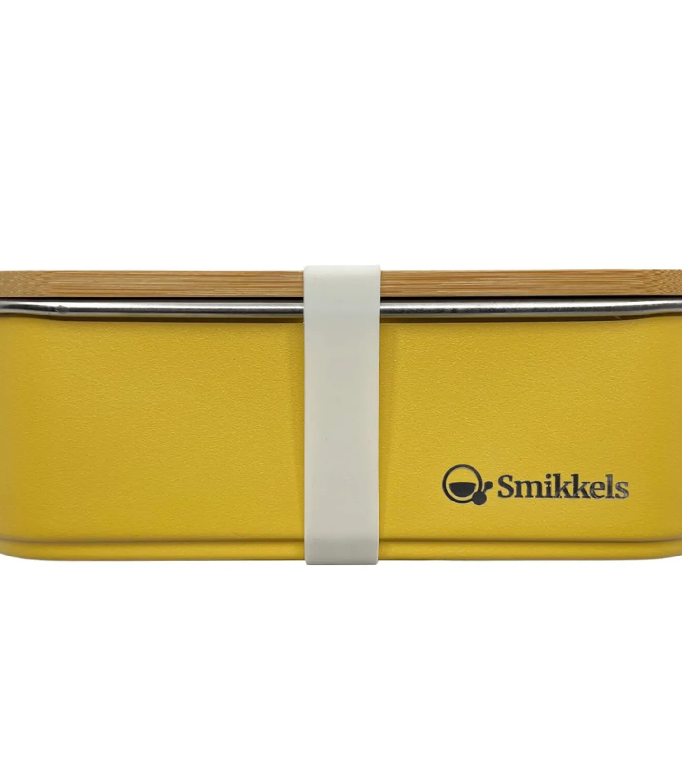 Smikkels - RVS Lunchbox - Geel