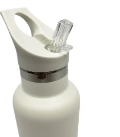 Outlet - RVS Thermos drinkfles 350ml - Zacht wit Keukenaccessoires