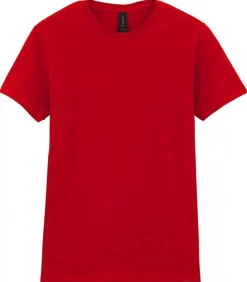 DAMES Gildan SOFTSTYLE - T-shirt - Rood