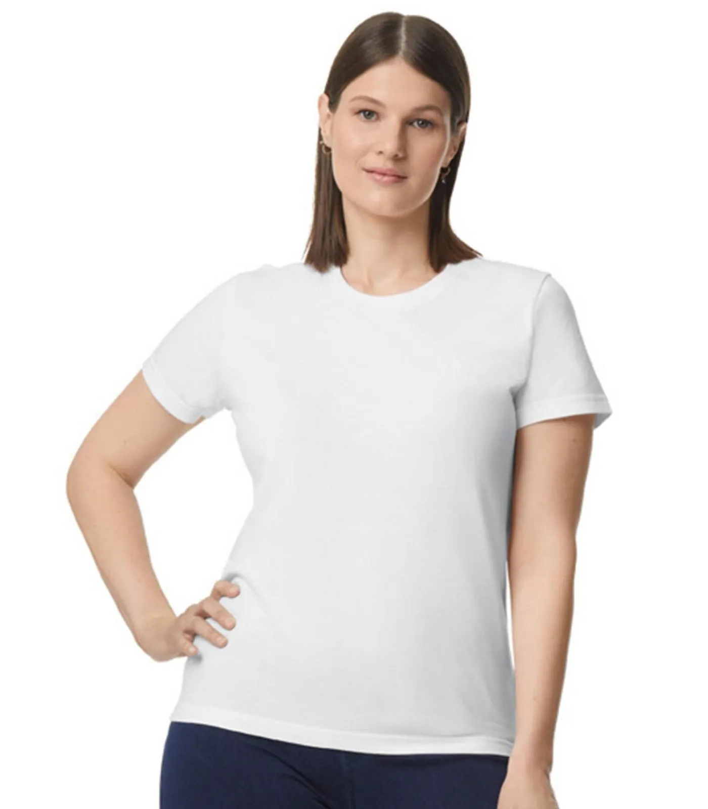 Hot SOFTSTYLE - T-shirt - Wit DAMES T-Shirts & Tops