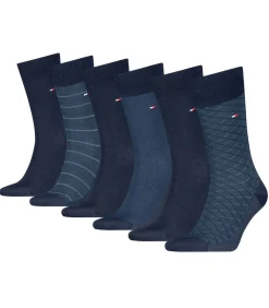 Discount sokken 6 paar tin giftbox birdey sock navy Heren Sokken