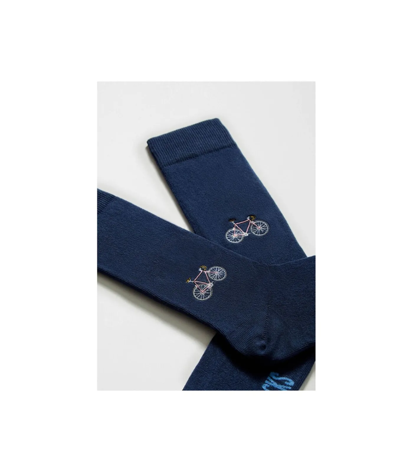 Hot sokken casual met borduring Racefiets Heren Sokken