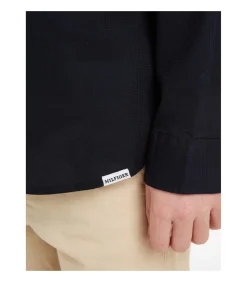Kinderen Tommy Hilfiger Solid Waffle Shirt L/S
