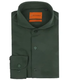 Clearance Sorona Overhemd Donkergroen Heren Hemden