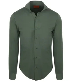Clearance Sorona Overhemd Donkergroen Heren Hemden