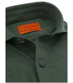 Clearance Sorona Overhemd Donkergroen Heren Hemden