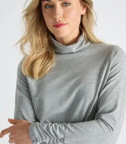 Hot Sous-pull in grijs DAMES Truien & Cardigans