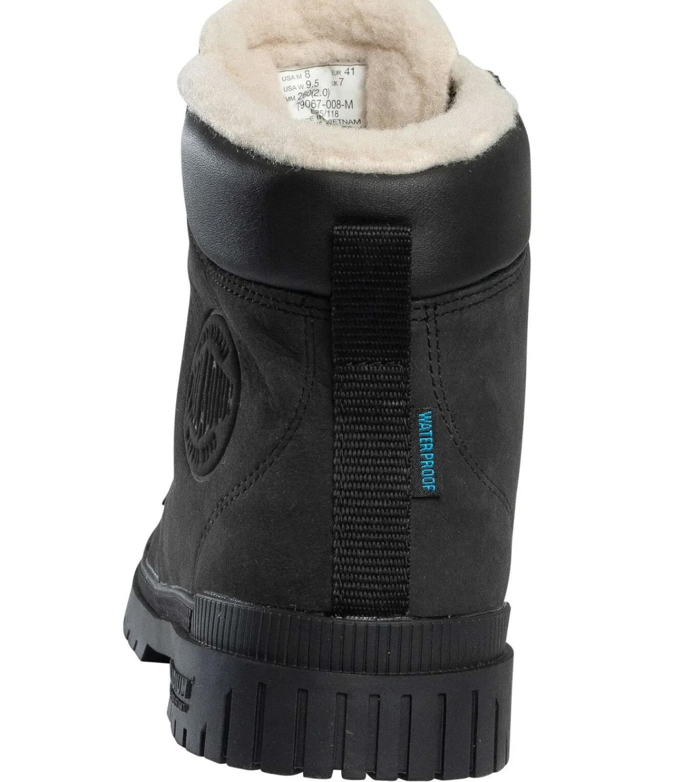 Heren Palladium SP20 Leren WP-Laarzen Met Manchetten