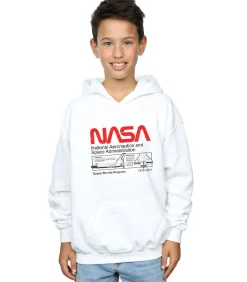 Best SPACE SHUTTLE - Trui met kap - Wit Kinderen Truien & Vesten