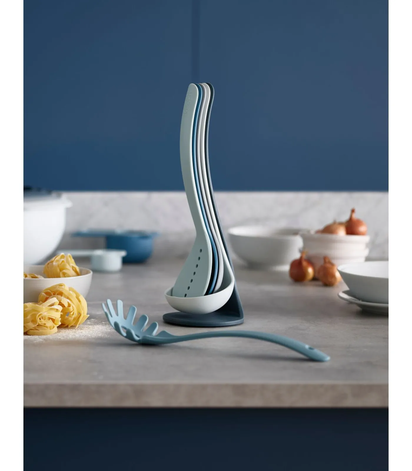 Clearance Spatelset met houder - Nest Plus - Sky - 5-Delig Bakken