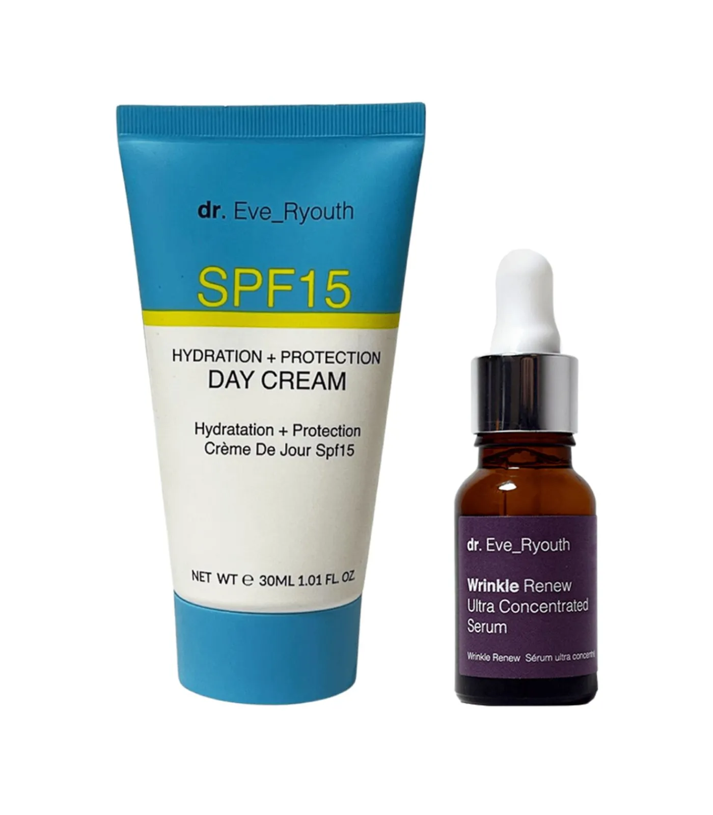 Dr. Ever Youth SPF15 Hydratatie + dagcrème 30 ml + Serum 15ml
