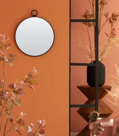 Luqaza Spiegel Disa - Zwart - Ø40cm