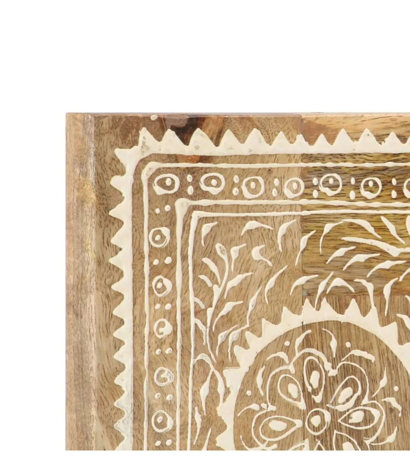 vidaXL Spiegel handgeschilderd 40x55 cm massief mangohout