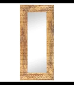 vidaXL Spiegel handgesneden 110x50x2,5 cm massief mangohout
