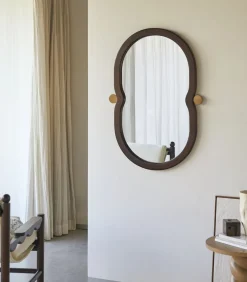 Tikamoon Spiegel in mindihout 105x65 cm Agate