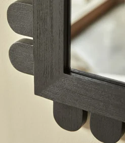 Online Spiegel in mindihout 92x92 cm Luca Spiegels